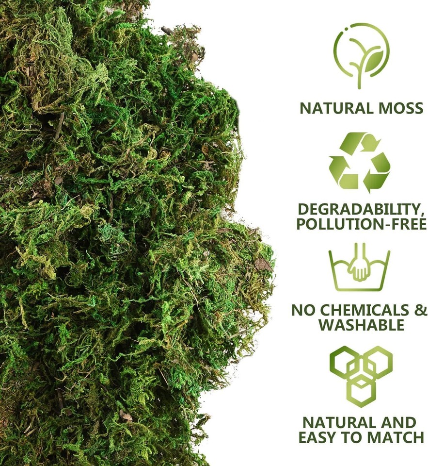 Fake Moss 2.2LB Artificial Moss for Potted Plants Fake Moss for Fake