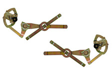 Pair Door Window Regulators For 1947-1950 Chevy Gmc Pickup Left Right