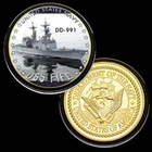 U.S. United States Navy | USS Fife DD-991 | Military Gold Plated Challenge Coin