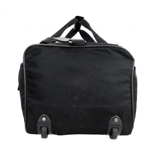 Vintage PRADA Black Duffle Weekender Travel Rolling Suitcase Bag Italy - Bild 5 von 11