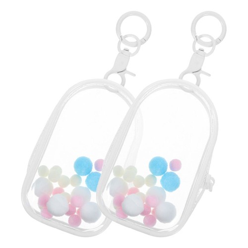 2 Pcs Bag Walk Small Doll Suitcase Pvc Display for Dolls