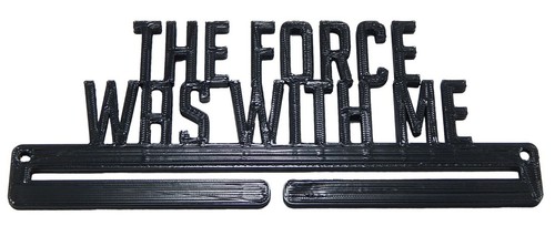 The Force Was With Me Star Wars Race Medalla Exhibición Estante Colgador para Pared - Imagen 5 de 7