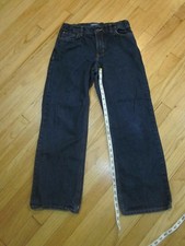 Old Navy Boys 12 Husky 12H Jeans Dark Blue Adjustable Waist