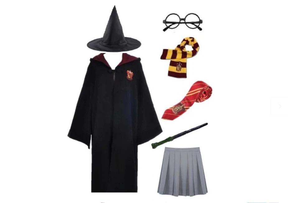 Harry Potter Hermione Costume Girls Set 6 pcs Kids Hogwarts Dress