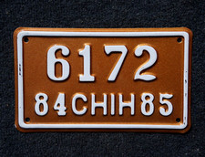 1984 1985 CHIHUAHUA Mexico MOTORCYCLE License Plate