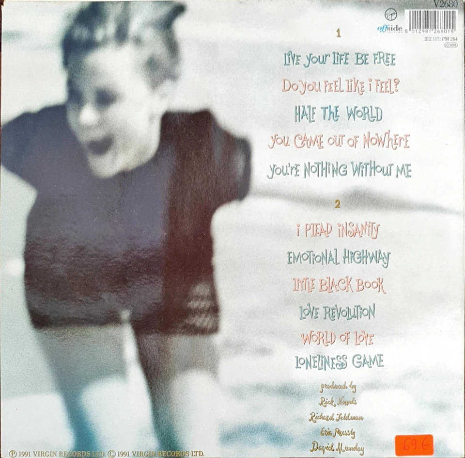 Belinda Carlisle - live your life be free (1991) Virgin Vinyl LP OIS V2680 - Bild 2 von 4