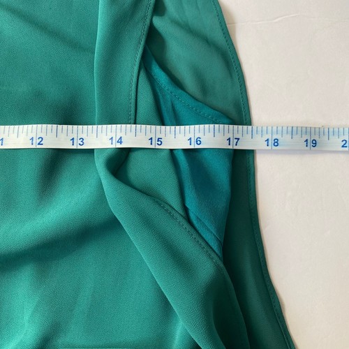 MM Couture by Miss Me Dress Womens Small Teal Chiffon Gold Sequin Sleeveless NWT - Picture 15 of 19