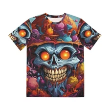 All Over Print T Shirt Halloween Insane Clown Scary Horror Metal Band Creepy AOP