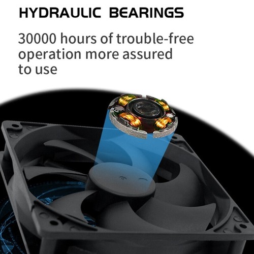 PC Cases Fans CPU Coolers Radiators 120x120x25mm Large 4Pin 3Pin Cooling Fan - Afbeelding 7 van 10