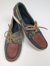 Sebago Shoes Womens Size 5 Docksides Colorblock Multicolor Boat Nautical Coastal