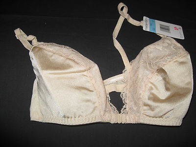 Maidenform 6848 Classic Sweet Nothings Soft Cup Bra Beige Front Closure ...