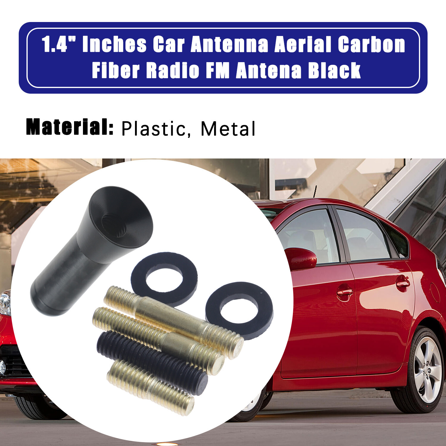 2Pcs 1.4" Inches Car Radio FM Receiving Antenna for Nissan Tiida Subaru BRZ