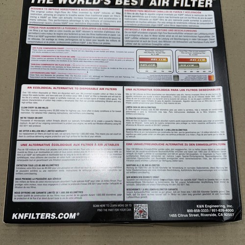 K&N For CHEVROLET/BUICK/PONTIAC 2005-2011 Replacement Air Filter 33-2334 - Picture 4 of 4