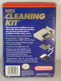 Nintendo NES Cleaning Kit (First Print) with Box and Cover Protector