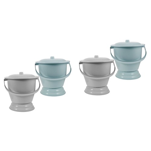 2 Pieces Bedside Urinal Toilet Pee Pot Portable Men and Women eBay