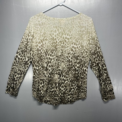 Top medio impreziosito stampa animalier bicolore marrone rubino rd - Foto 6 di 6