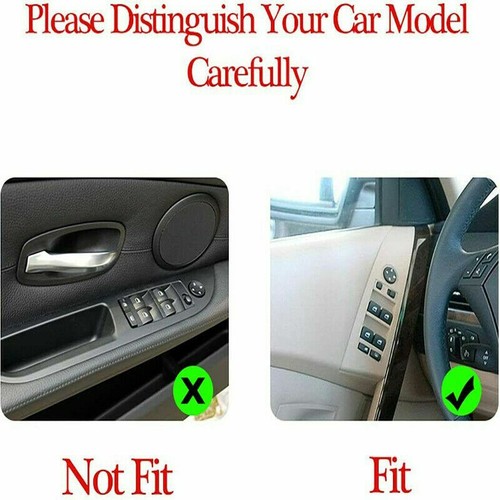 ABS Carbon Fiber Window Lift Button Casing Cover For 04-06 BMW 5 Series E60 E61 - Picture 8 of 8
