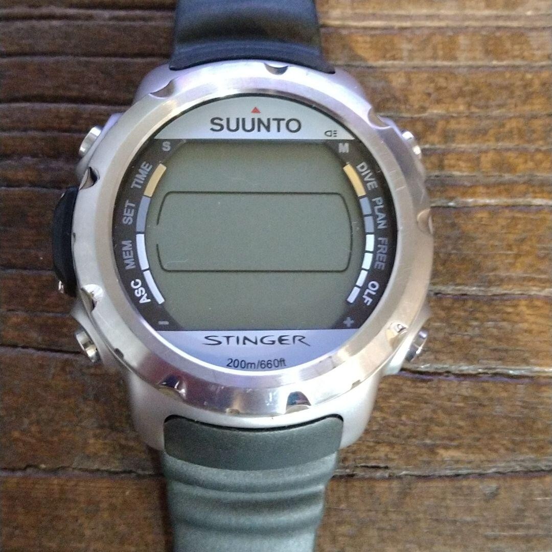 SUUNTO dive computer Stinger stainless steel flat battery No Box Used
