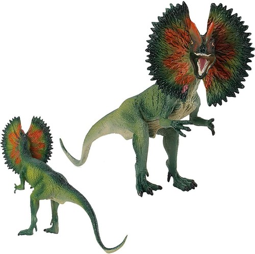 Jurassic Realistic Dilophosaurus Dinosaur Model Figure Kid Toy Christmas Gift - Picture 6 of 6