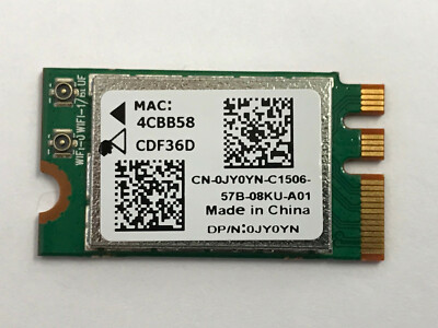 Genuine OEM Dell QCNFA335 WiFi Wireless Bluetooth 4.0 Mini PCI-E Card 0JY0YN