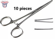 10 Mosquito Hemostat Locking Forceps 5" Set Straight Surgical Dental Instruments