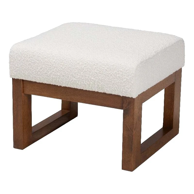 Fabric White Footstools