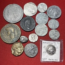 Vintage Fantasy Coin Lot Ancient And United States Interesting Group All No Good