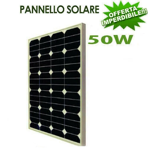 Pannello Solare Monocristallino 6W 12V Portatile - Caricatore Per Batteria Esterna, Ideale Per Campeggio E Fai-da-Te - 2
