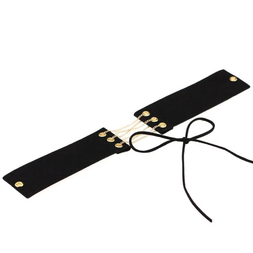 Gothic Samt breit mit Kette Choker Halskette Punk verstellbar Halsband Zubehör - Bild 5 von 55