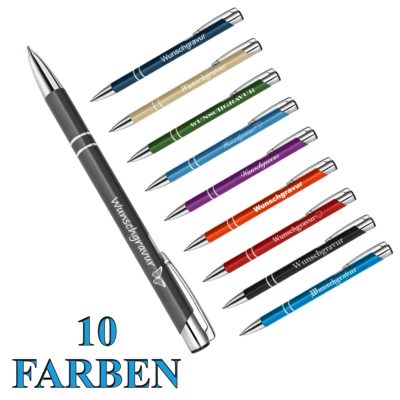 1 Metall Kugelschreiber Wunschgravur Name personalisiert Mitbringsel Geschenk