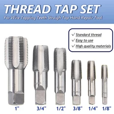 HSS Taper Pipe Tap Set BSP Thread Cleaning Rethreading Thread Screw Cutting Tool
