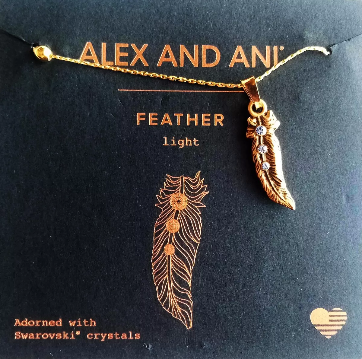 Alex and ani feather necklace sale