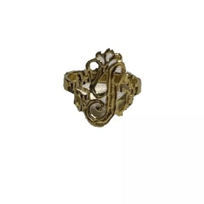 22K Gelbgold Lagenlook Ring später ''Y'' Damen Gr. 6,75 Vintage Neu 2,3 g