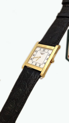 LONGINES HERREN UHR MASSIV GOLD 18 KT KROKODIL WATCH MAN GOLD CRODILE