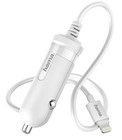 HAMA Chargeur Du Véhicule IPHONE Ipod 5W/1A 1M Câble Blanc