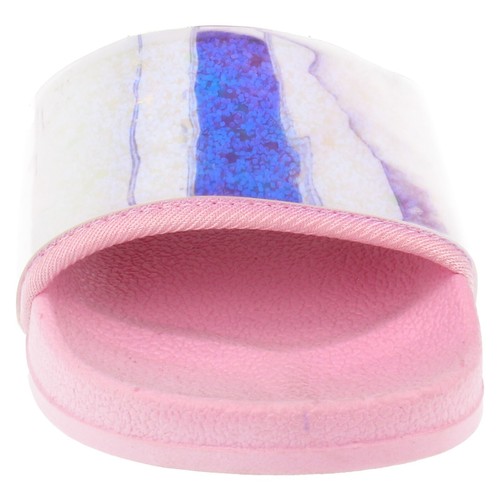 Girls Spot On Pink Slip On Casual Sliders : H0R323 - Picture 2 of 7