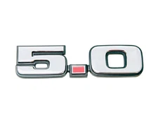79-93 Ford Mustang 5.0 Chrome Fender Emblem EACH Reproduction 1979-1993 Fox Body