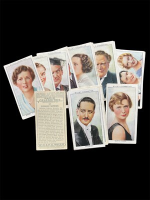 Wills Cigarette Cards RADIO CELEBRITIES 2nd Series 1934 Pick your Card/s