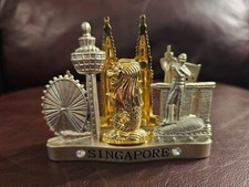 Singapore Kuala Lumpur Malaysia Business Card Holder Travel Vacation Souvenir 4"