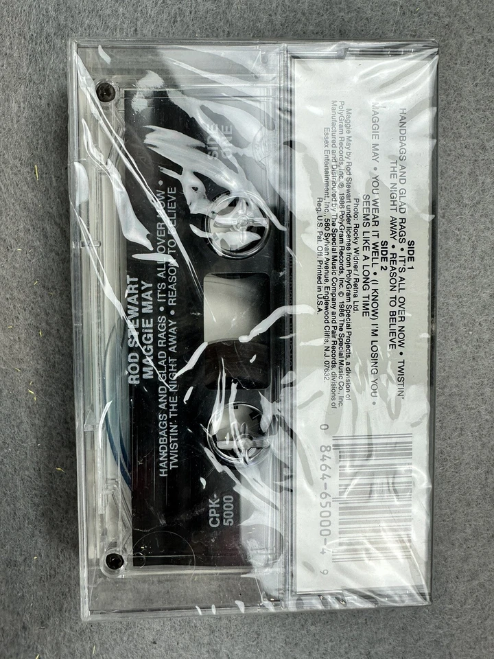 New Sealed 1986 Rod Stewart Maggie May Cassette CPK-5000 VINTAGE - Image 2 of 2