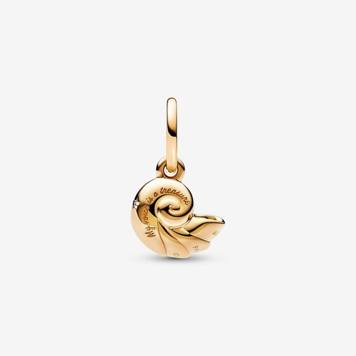 *BRAND NEW* Pandora The Little Mermaid Enchanted Shell Dangle Charm 762685C01 - Picture 2 of 4