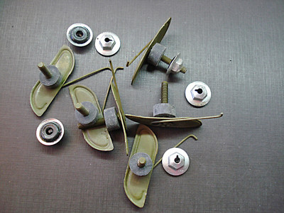 6pcs NOS fender moulding clips sealer nuts 1-1/8'' to 1-3/8'' fits Dodge Plymouth
