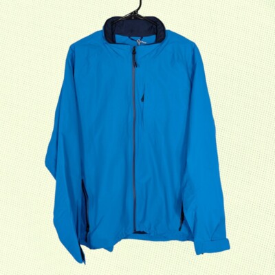 Vineyard Vines men's Jacket L Regatta Spinnaker Blue Windbreaker Golf Gorpcore