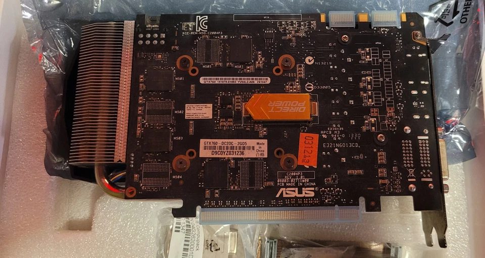 ASUS GTX760-DC2OC-2GD5 GeForce 2GB GDDR5 Graphics Card GPU - Image 2 of 3