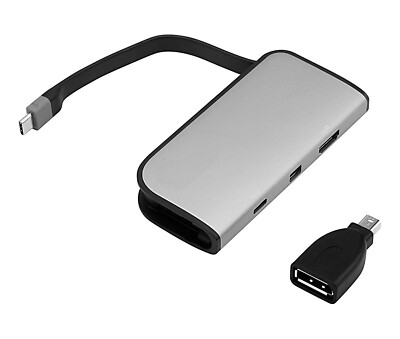 USB-C tgo Mini-DisplayPort & HDMI Adapter - PD 100w- 2 Monitors to Video Wall