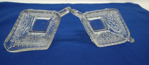 Vt Tiara Sandwich Indiana Glass Creamer, Sugar, Tray, Daisy & Scroll 3 piece set - Picture 11 of 11