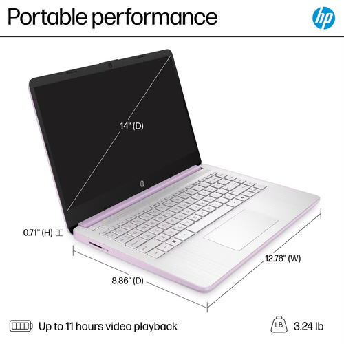 2025 HP Laptop Computer 14 Quad-Core Intel Processor 16GB RAM 628GB Storage - Picture 23 of 62