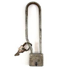 Vintage Master Lock Co. Bicycle Lock No. 55 with Key Made in USA