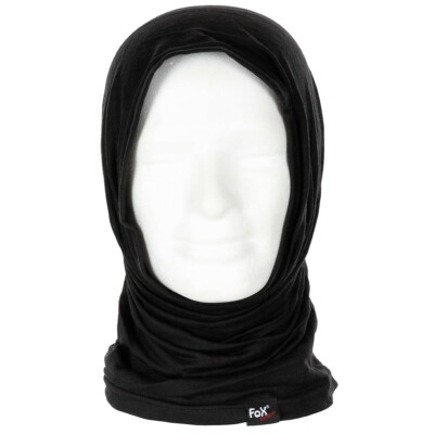 Fox Merino Lite Multi Headgear Wrap Gaiter Neck Hals Fleece Rundschal schwarz