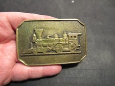 belt buckle train BTS solid brass